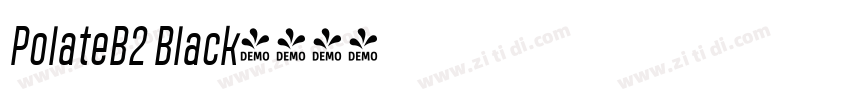 PolateB2 Black字体转换